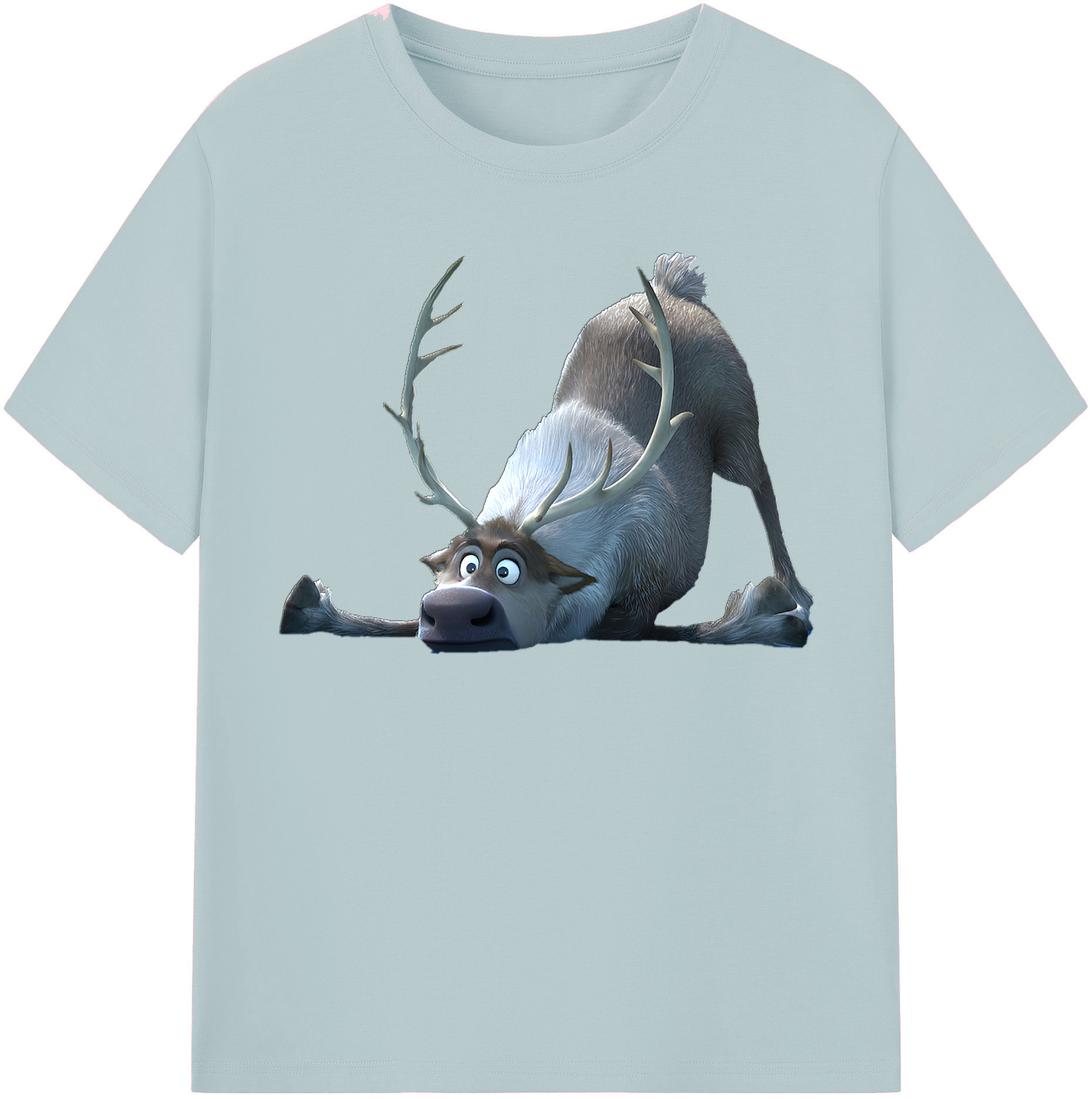 （画像用） アナと雪の女王 アンナ エルサ Frozen Anna Elsa 綿100％半袖Tシャツ（フロントプリント）